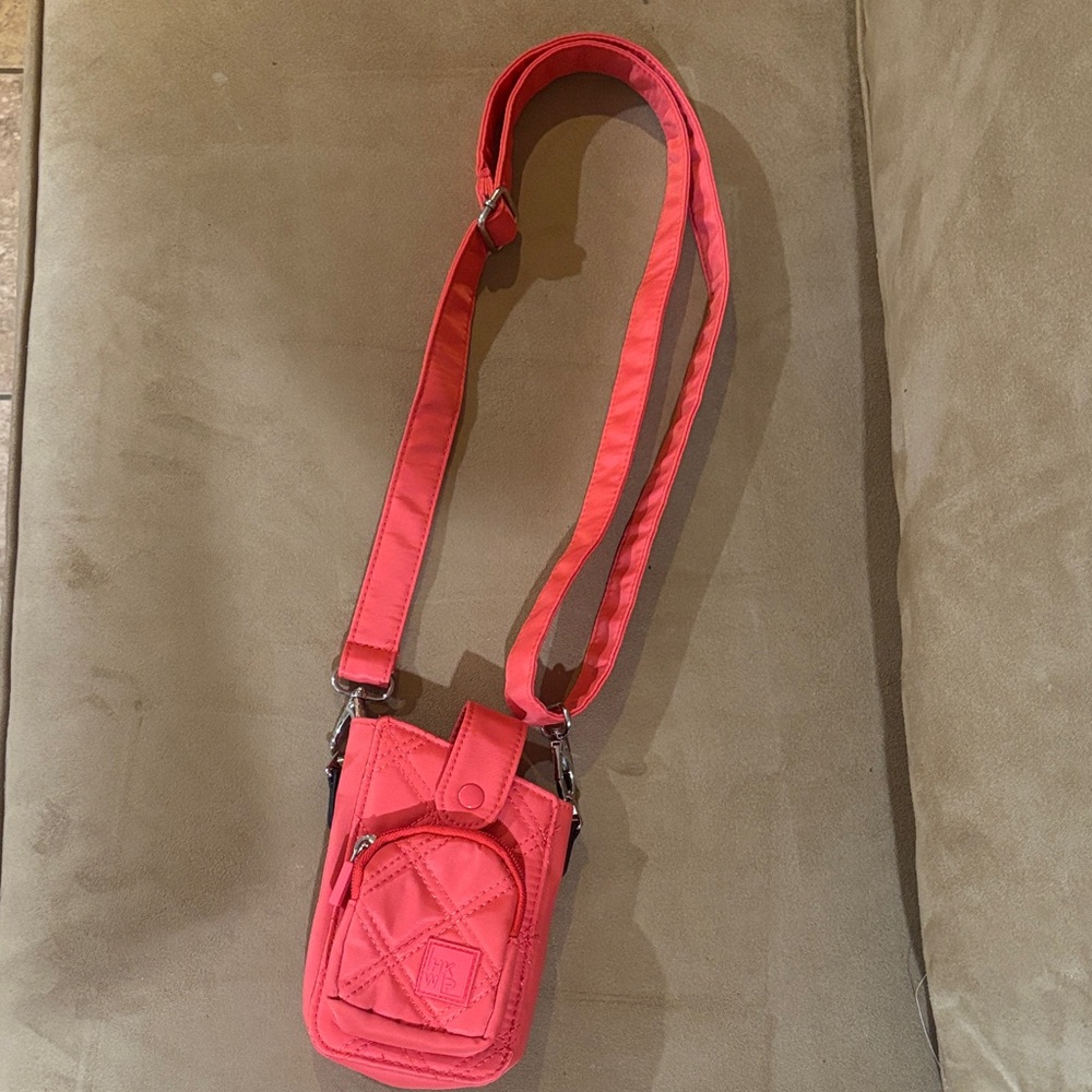 Vibrant Pink Quilted Crossbody Bag
